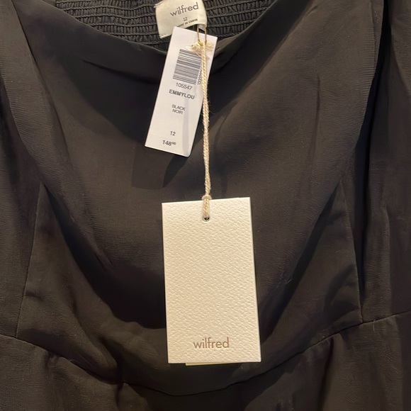 Black chiffon mini dress - Picture 3 of 3